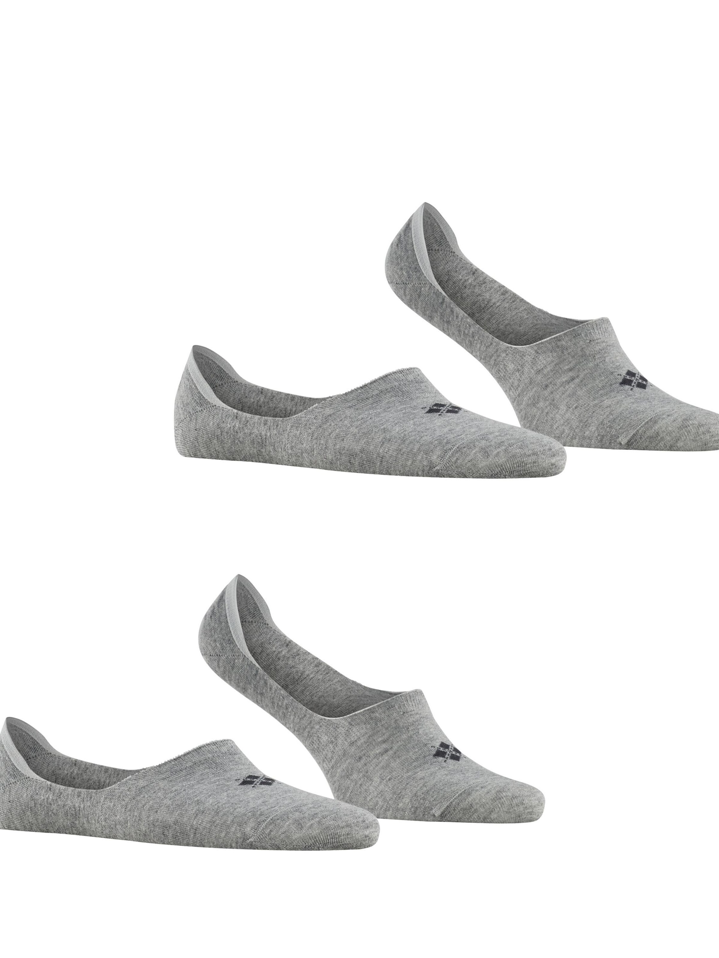 BURLINGTON Ankle Socks 'Everyday 2-Pack' in Grey