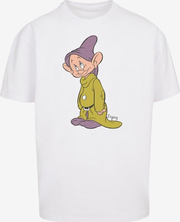 F4NT4STIC Shirt 'Disney Classic Dopey' in Wit: voorkant