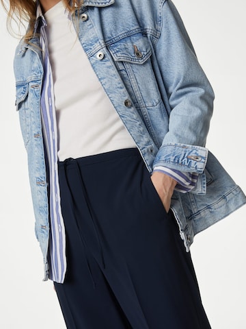Wide leg Pantaloni di Marks & Spencer in blu