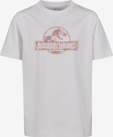 Mister Tee قميص 'Jurassic World' بلون أبيض: الأمام