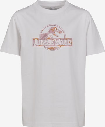 Mister Tee - Camisola 'Jurassic World' em branco: frente