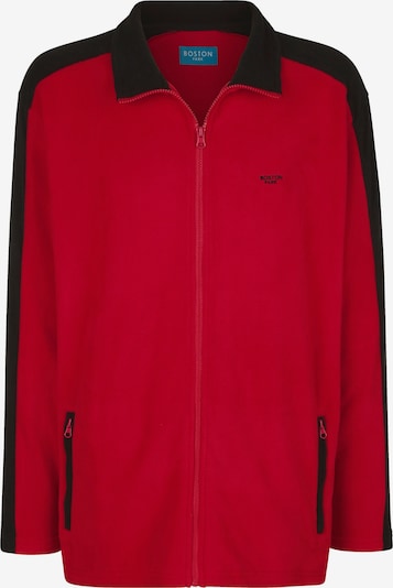 Boston Park Fleece jas in de kleur Rood / Zwart, Productweergave