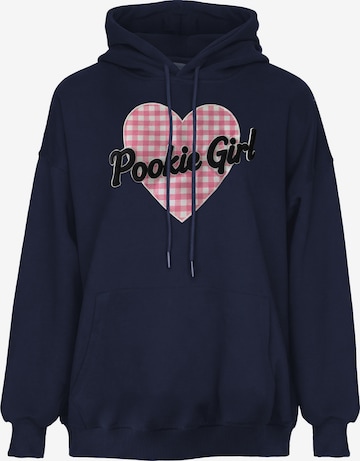 Sweat-shirt MYMO en bleu : devant