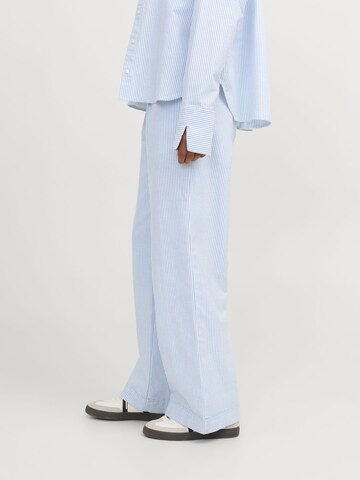 JJXX Wide leg Bandplooibroek 'SIVA' in Blauw