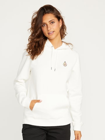 Volcom Sweatshirt 'Truly Deal' in White: front