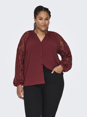 ONLY Carmakoma Blouse 'HILLA ' in Purple: front