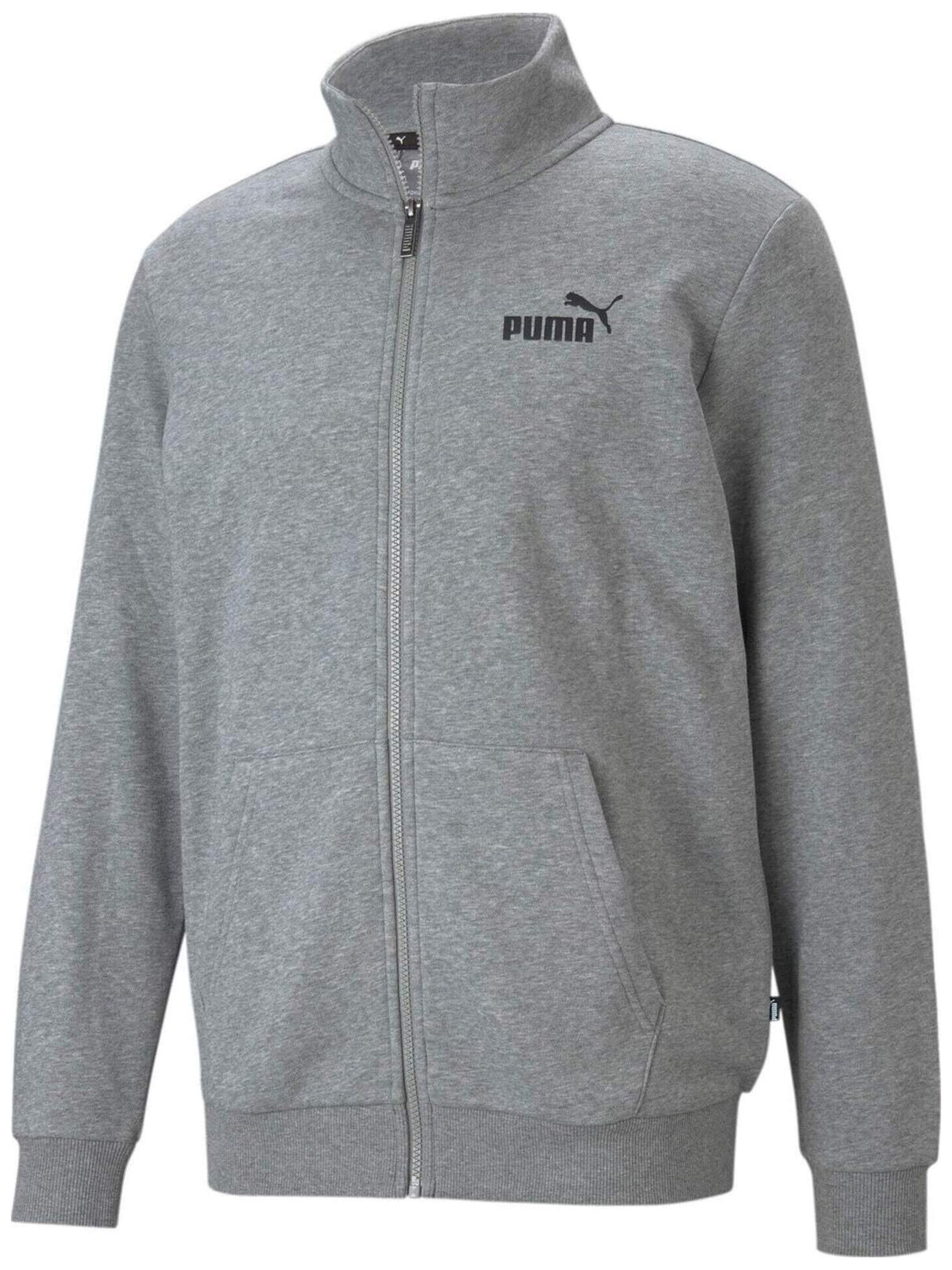 PUMA Спортно яке 'Ess Track' в сиво: отпред