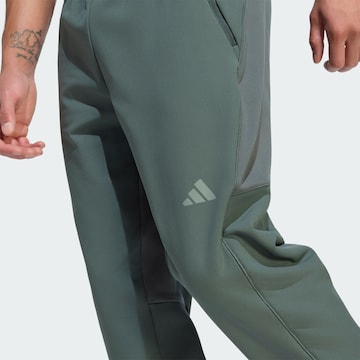 ADIDAS PERFORMANCE Tapered Sportbroek 'D4T' in Groen