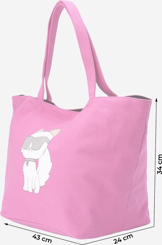Karl Lagerfeld Nakupovalna torba 'Ikonik 2.0' | roza barva