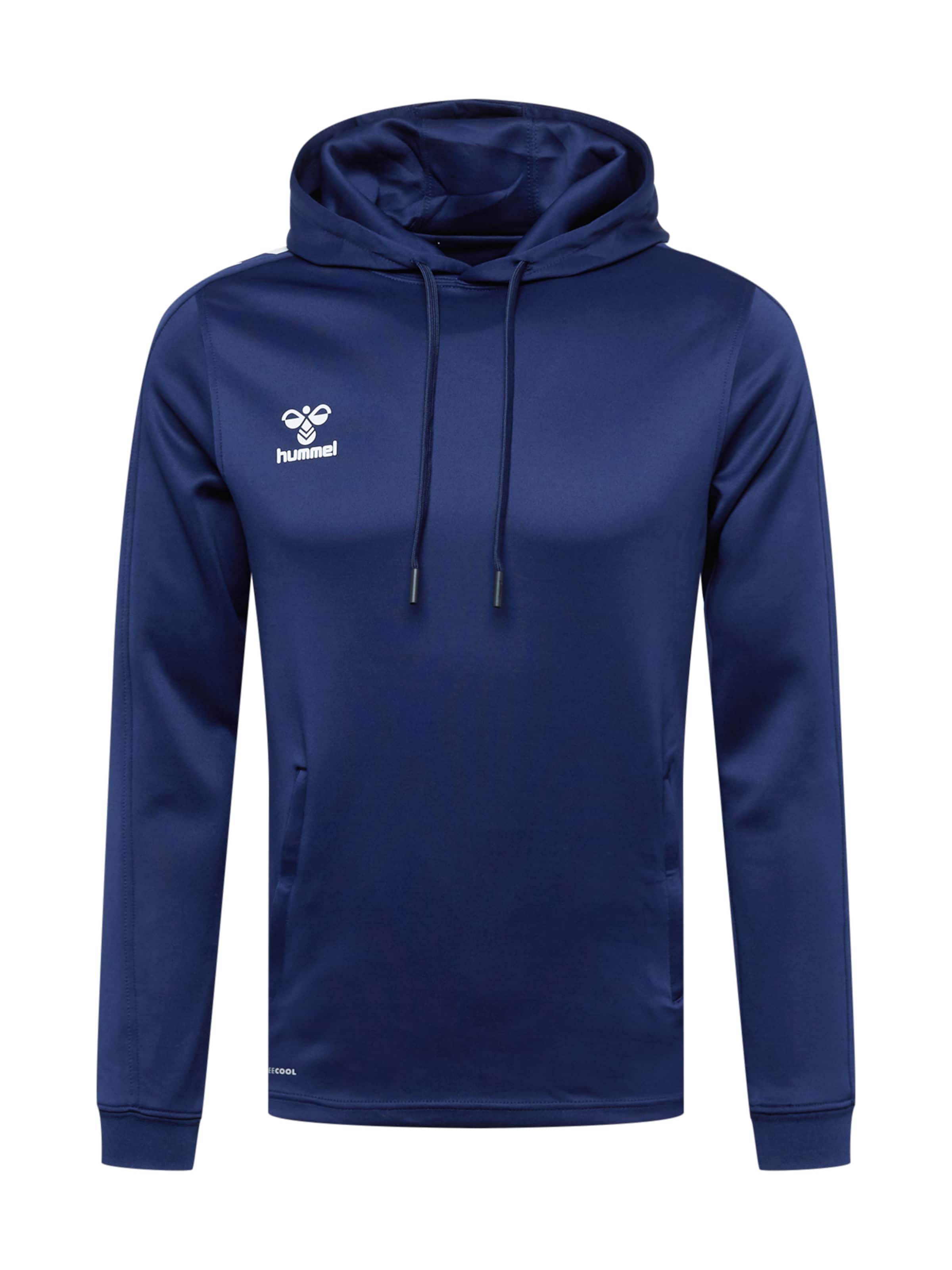 Hanorac sport de la Hummel pe albastru: față