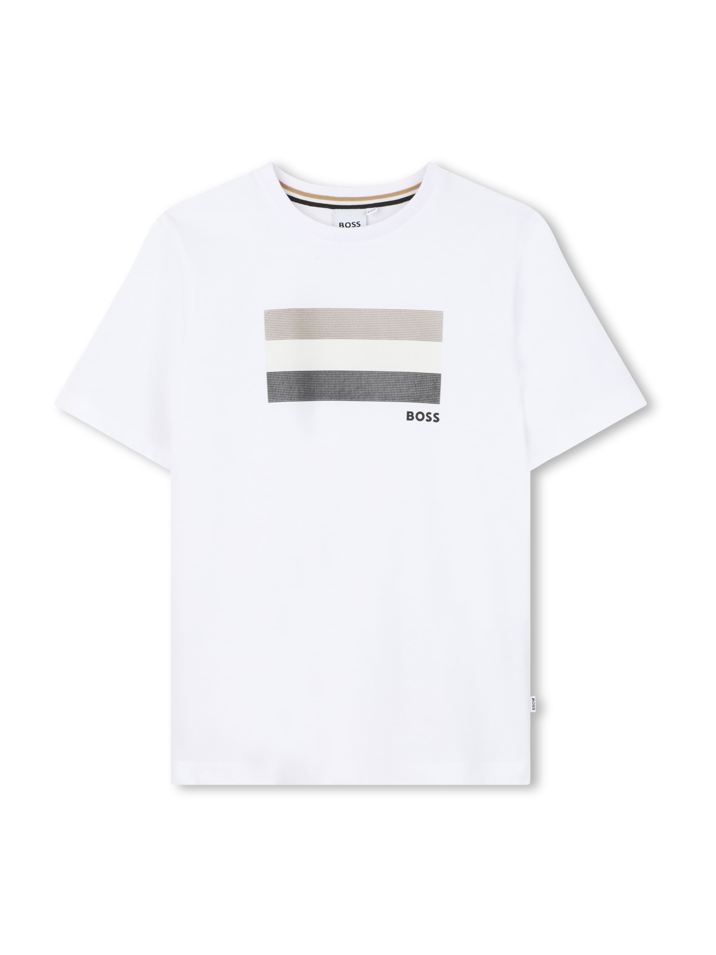 BOSS Majica | bela barva: sprednja stran