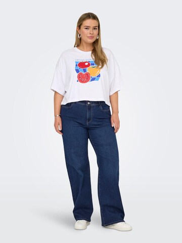 ONLY Carmakoma Wide Leg Jeans 'CARSally' i blå