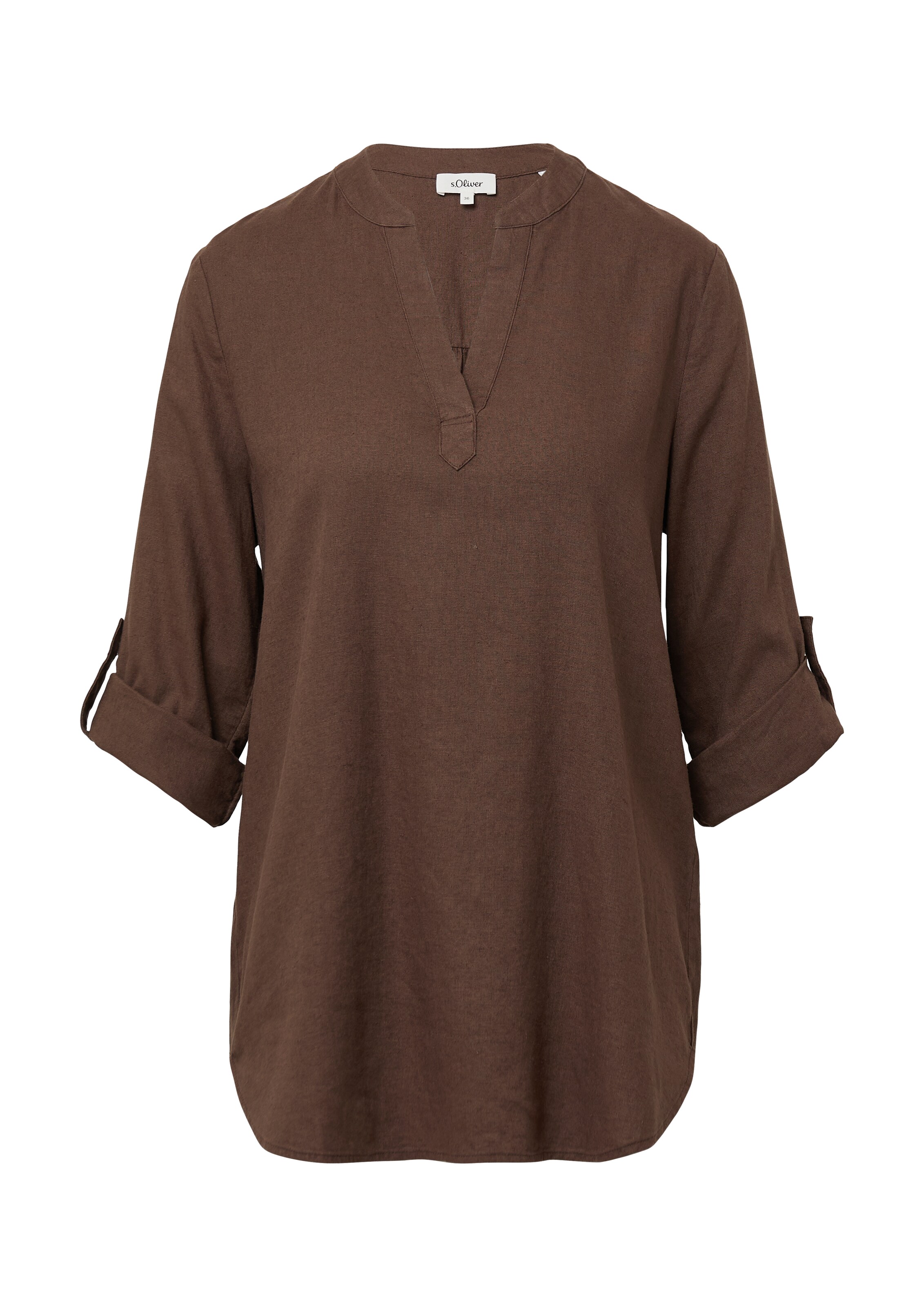 s.Oliver Bluse in Braun: Vorderseite