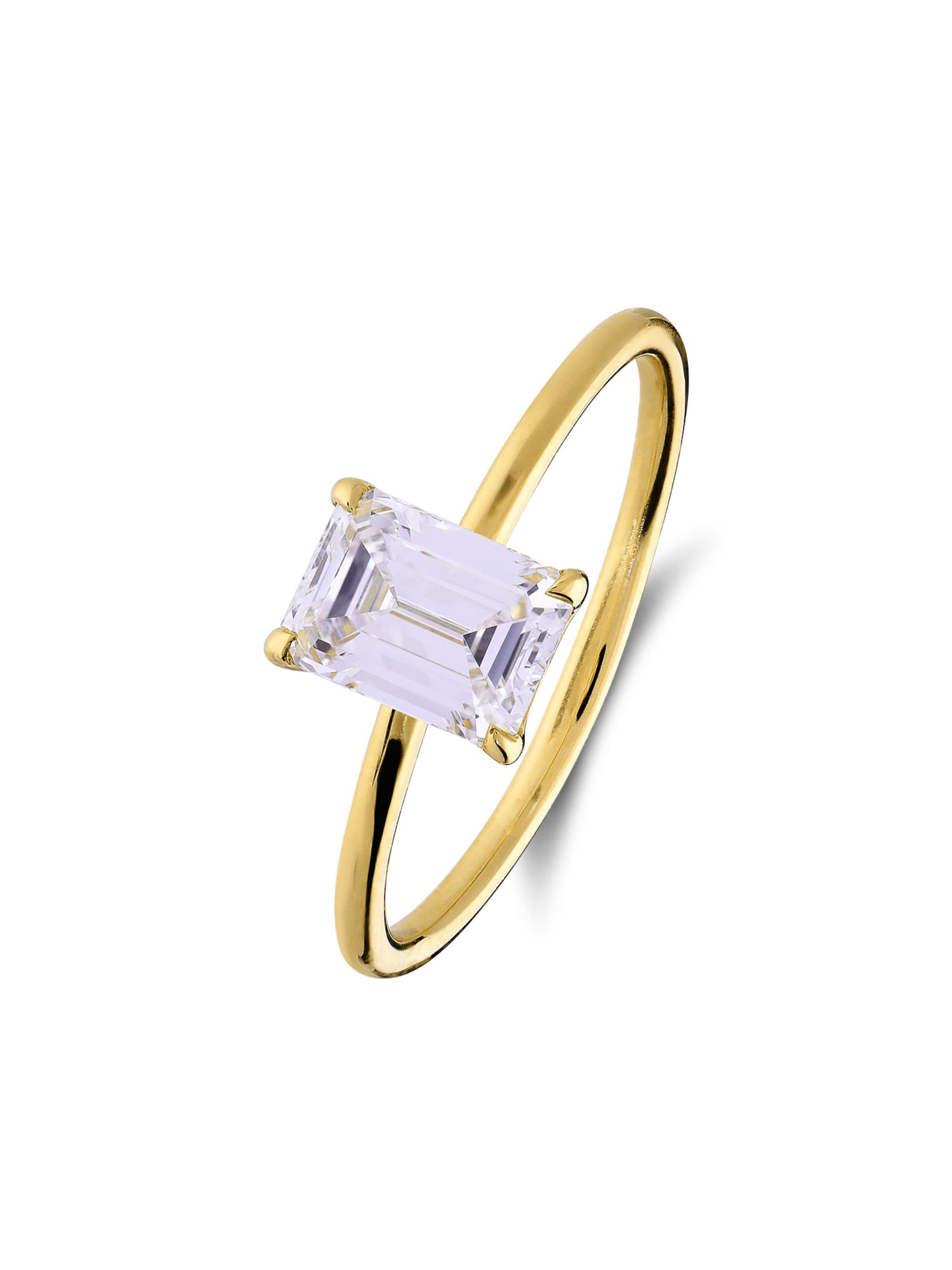 Lucardi Ring in 47 in de kleur Goud / Lichtlila, Productweergave