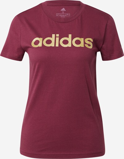 ADIDAS PERFORMANCE T-shirt fonctionnel en or / bordeaux, Vue avec produit
