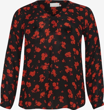 Camicia da donna 'Aami' di KAFFE CURVE in nero: frontale