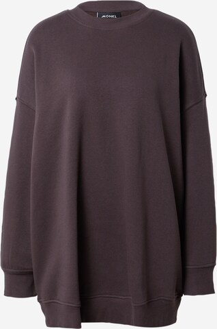 Sweat-shirt Monki en marron : devant