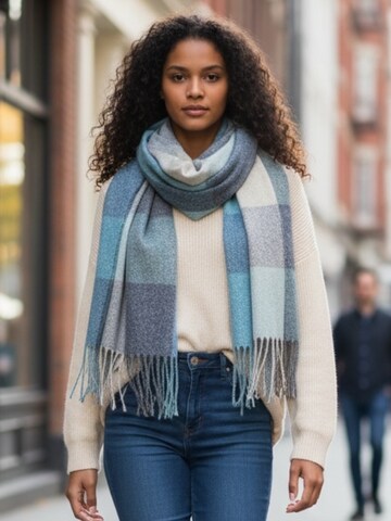 Kumixi Scarf 'Fransen' in Blue