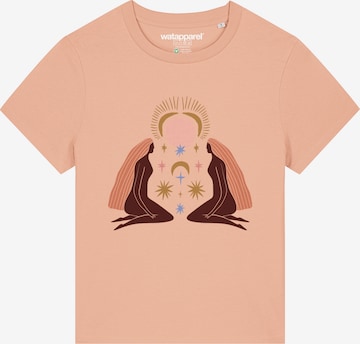 T-shirt 'Love And Flex' Watapparel en orange : devant