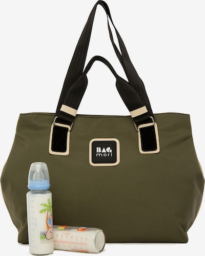 Bagmori Wickeltasche in gold / oliv / schwarz, Produktansicht