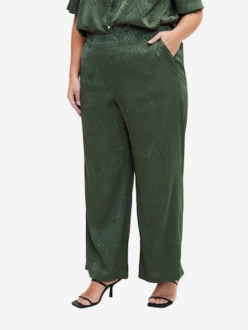 Regular Pantalon 'MAJAT' Zizzi en vert : devant