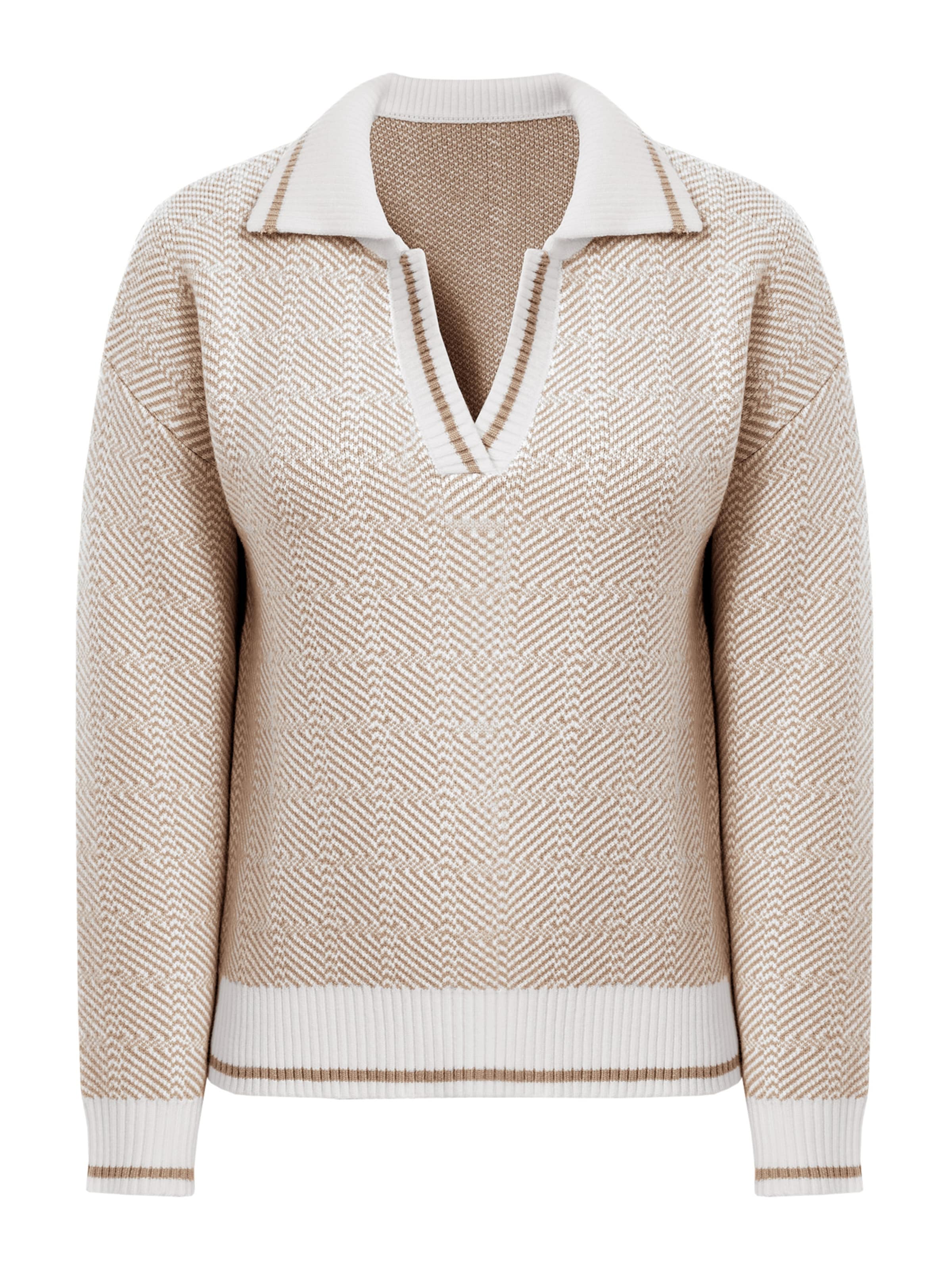 Imily Bela Pulover | bež barva: sprednja stran