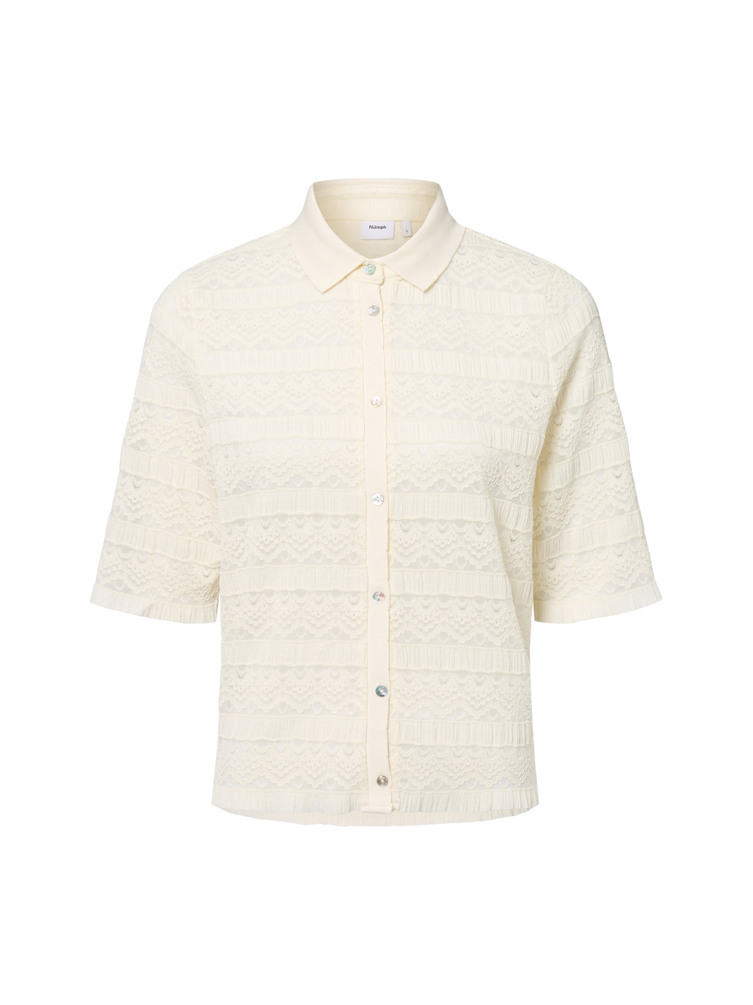 NÜMPH Bluse ' Nuvilora ' in Weiß: Vorderseite