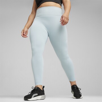 PUMA Skinny Workout Pants in Blue: front