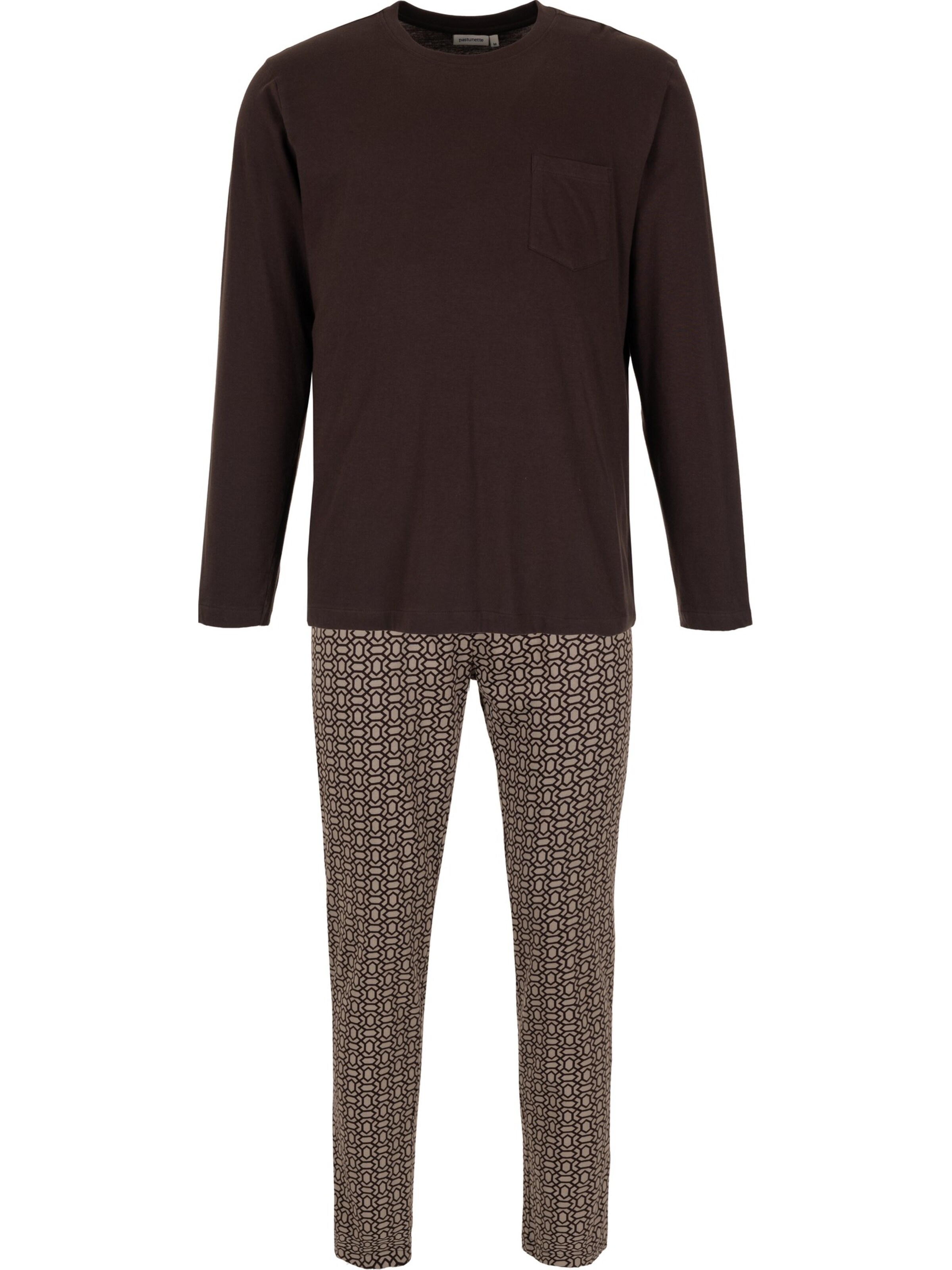 Pastunette Pyjama lang 'Urban Essence' in Beige