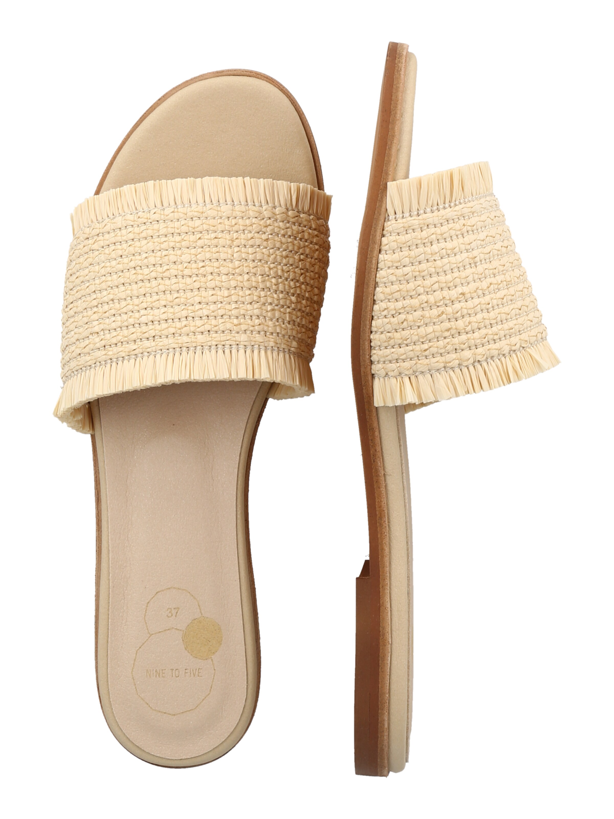 NINE TO FIVE Mules in Beige