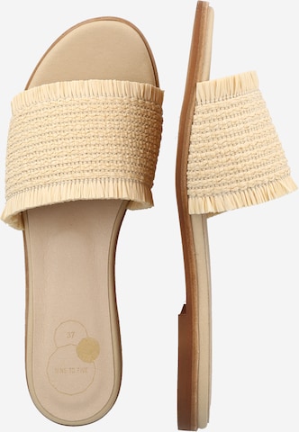 NINE TO FIVE Pantolette in Beige