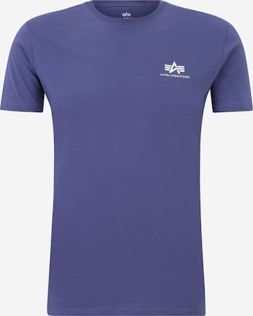 ALPHA INDUSTRIES Majica | vijolična barva: sprednja stran