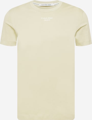 T-Shirt Calvin Klein Jeans en beige : devant