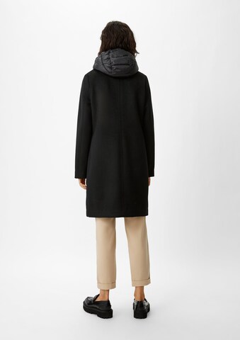 comma casual identity Between-Seasons Coat in Black: back