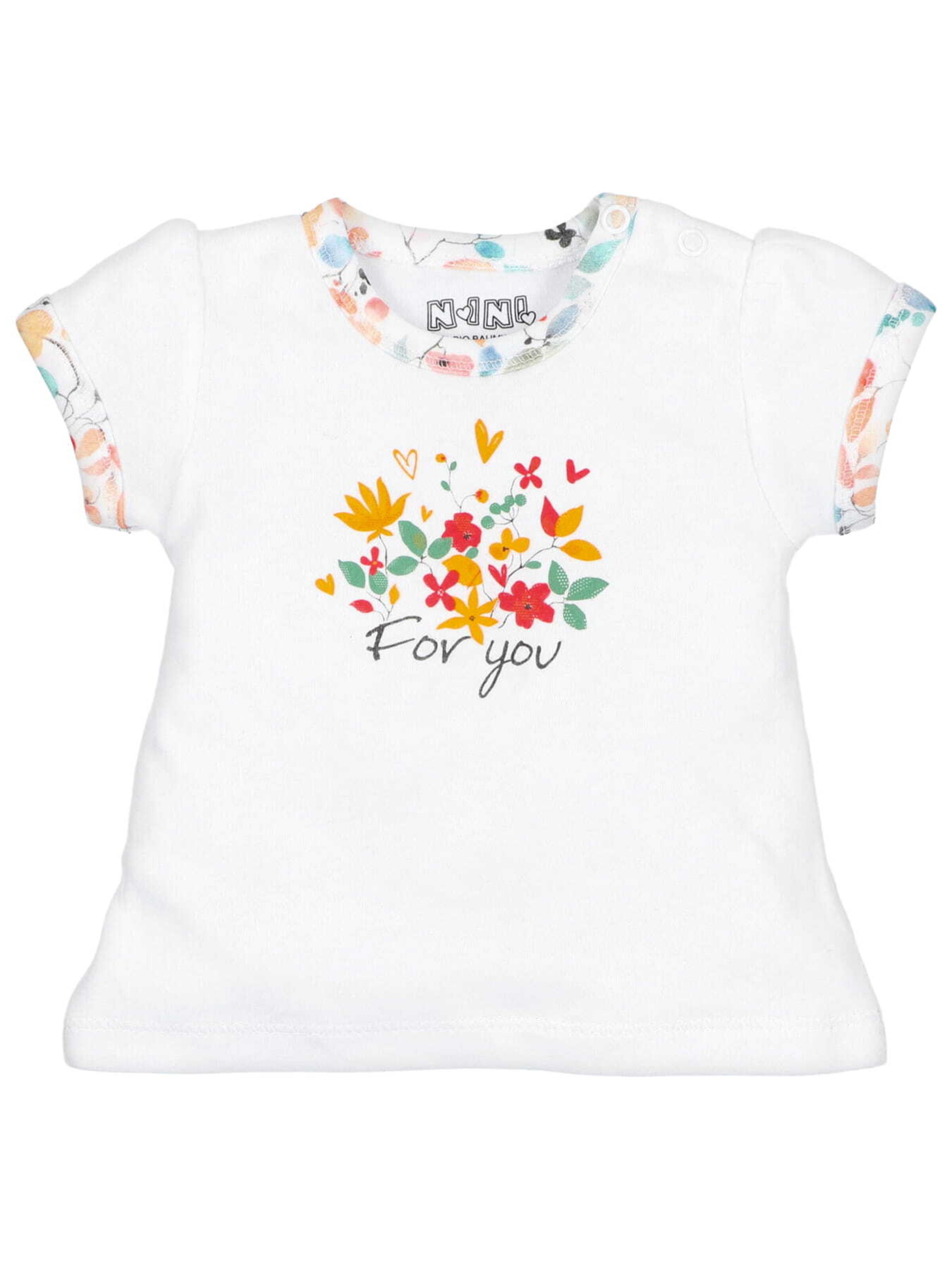 NINI Shirt 'For You' in Wit: voorkant