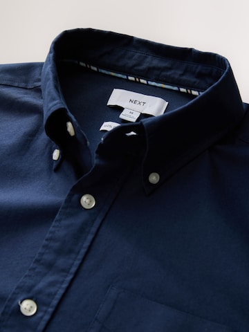 Next Regular fit Button Up Shirt in Blue