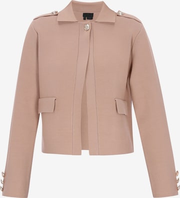 DreiMaster Klassik Strickjacke 'Classic' in Grau: Vorderseite