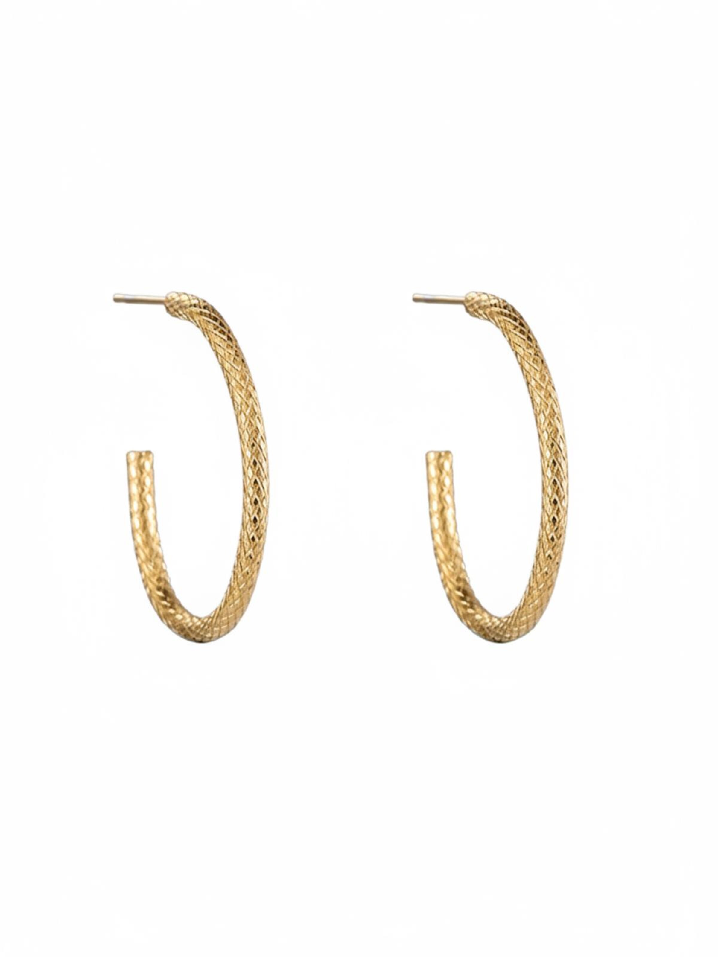 Cala Rose Oorbellen 'SNAKE' in One Size in de kleur Goud, Productweergave