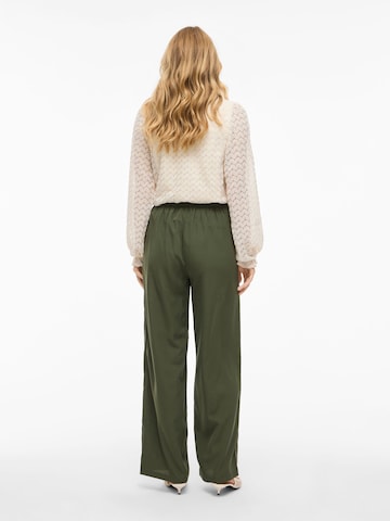 VILA Wide leg Trousers in Green