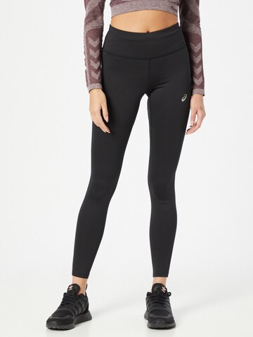 ASICS Skinny Sports trousers in Black: front