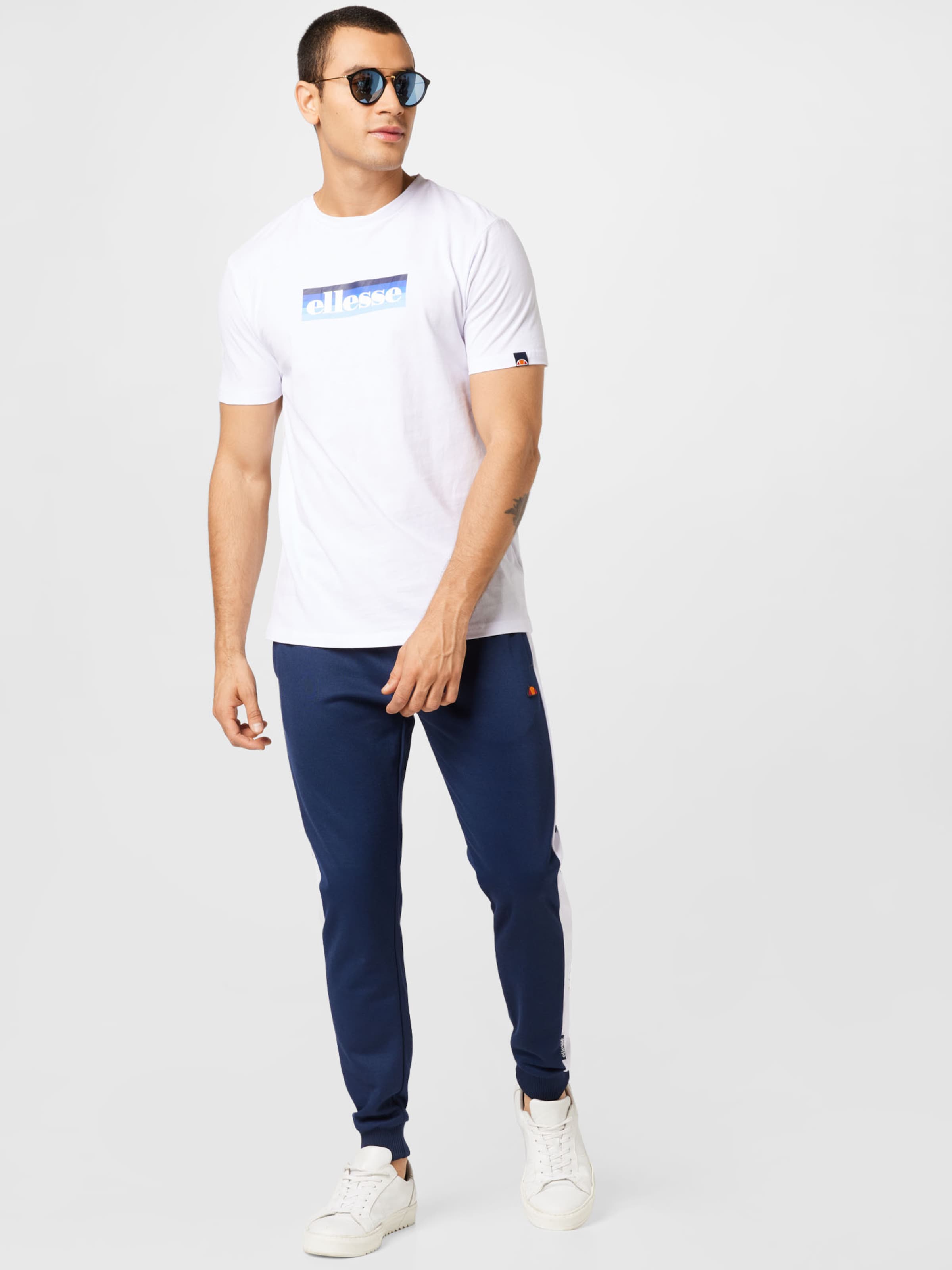 Männer Shirts ELLESSE T-Shirt 'Kiko' in Weiß - JR18592