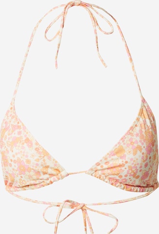 Monki Triangle Bikini top in Yellow: front