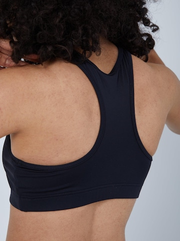 SPORTKIND Bustier Sport bh 'Wide Straps' in Zwart