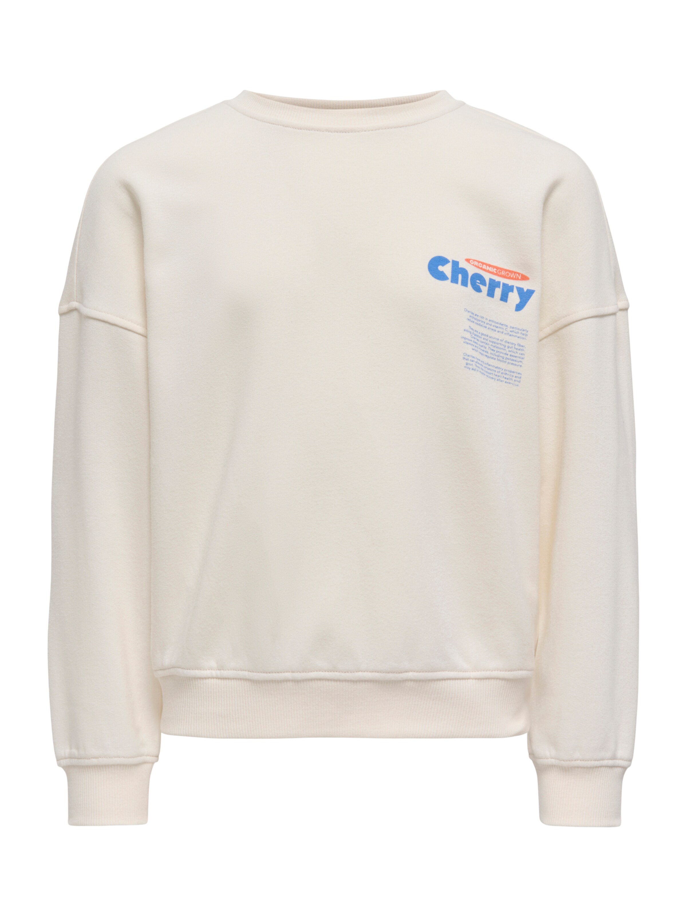 ONLY GIRLS Sweatshirt 'KOGPHILEA' in Beige: front