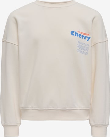 ONLY GIRLS Sweatshirt 'KOGPHILEA' in Beige: front