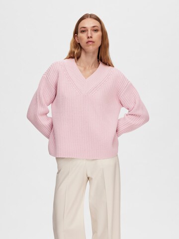 Pull-over SELECTED FEMME en rose