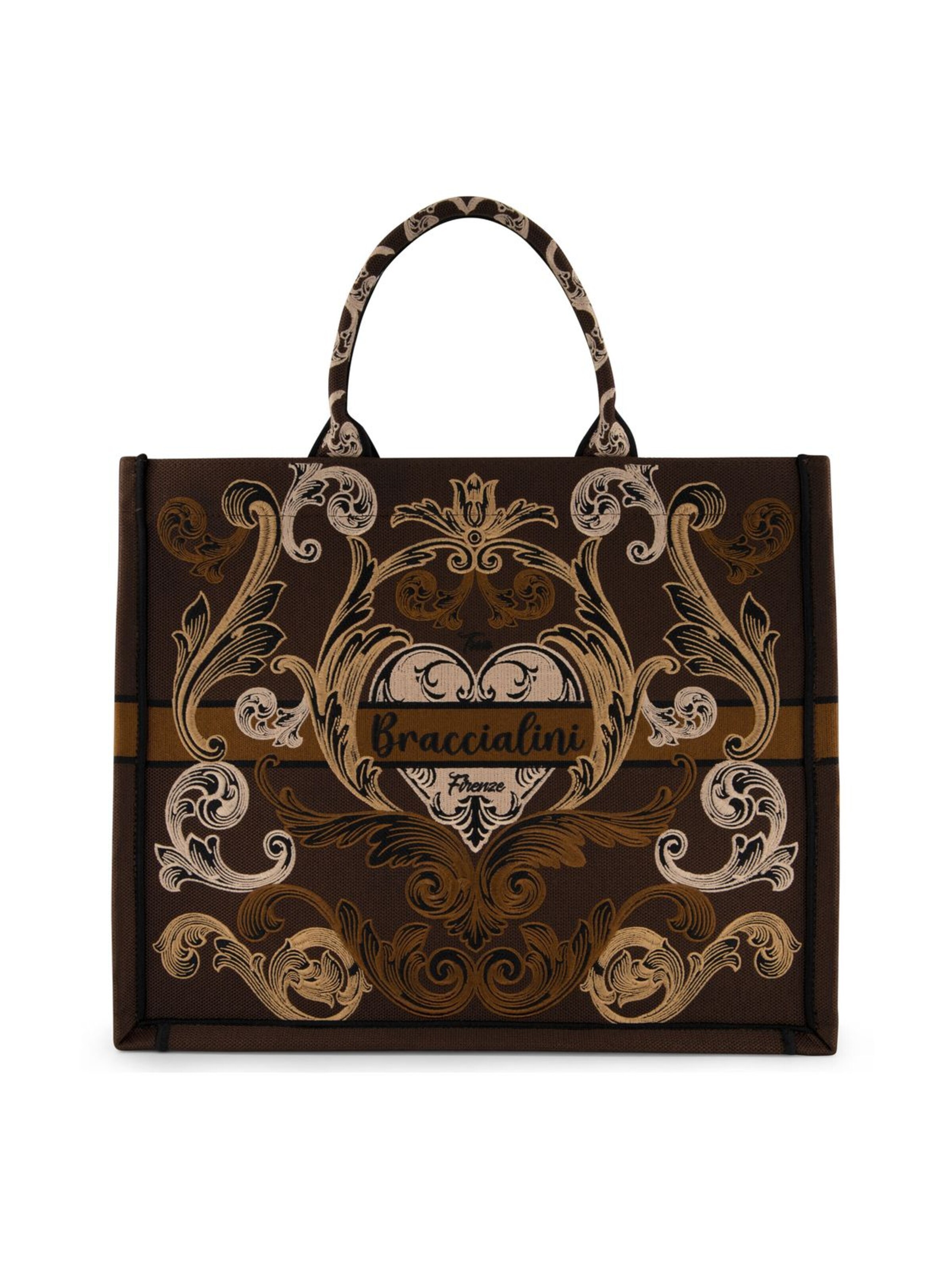 Braccialini - Shopper 'Queen' en marrón: frente