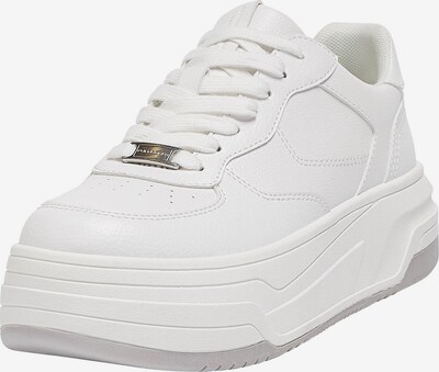 Pull&Bear Baskets basses en blanc naturel, Vue avec produit