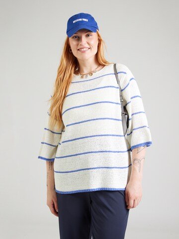 Pullover 'CARGEENA' di ONLY Carmakoma in bianco: frontale