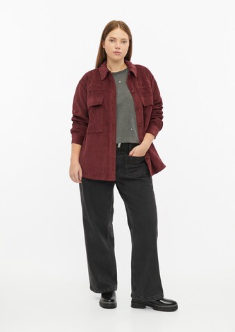 QS Blouse in Rood: voorkant
